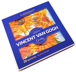 Papirserviet med "Solsikker" Vincent van Gogh